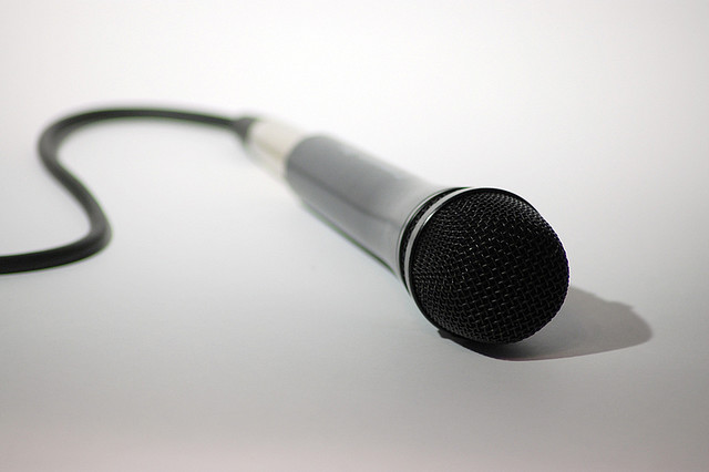 You Have a Voice: Photo of a microphone